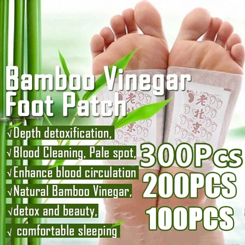 

100/200/300Pcs Foot Patches Pads Body Toxins Feet Care Cleansing Herbal Adhesive For Improve Sleep Weight Loss Body Health Care