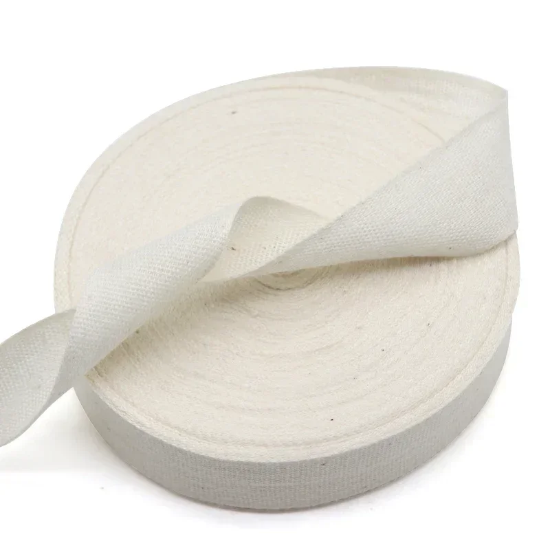 25 м/рулон электрический хлопчатобумажный марлевый ремень ширина 15/20/25 мм белая