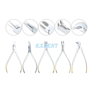 1pcs Dental Stainless Steel Surgical Pliers Beak Forcep Ligature Cutter Pliers Bending Plier Trapezoid Plier Dentistry Lab Tools