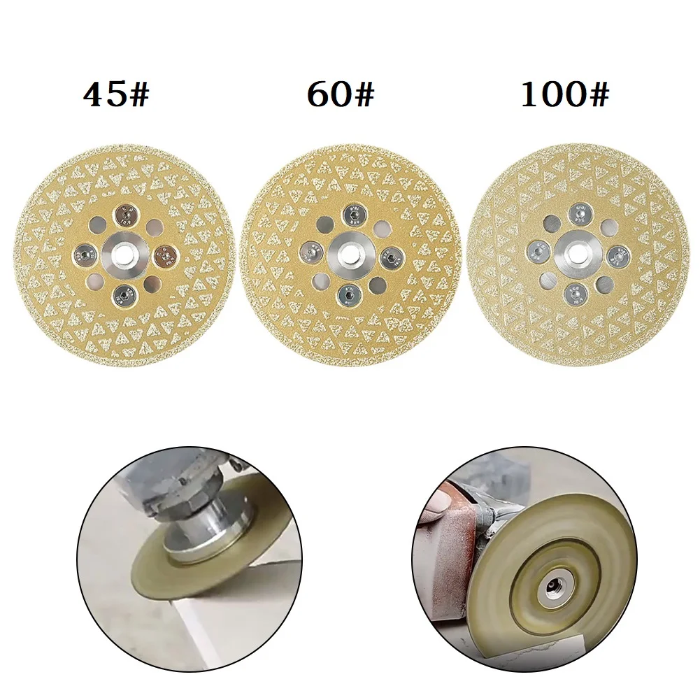 

100mm M10 Double Sided Brazed Diamond Grinding Disc Cutting Wheel Saw Blade For Power Tools Accessory