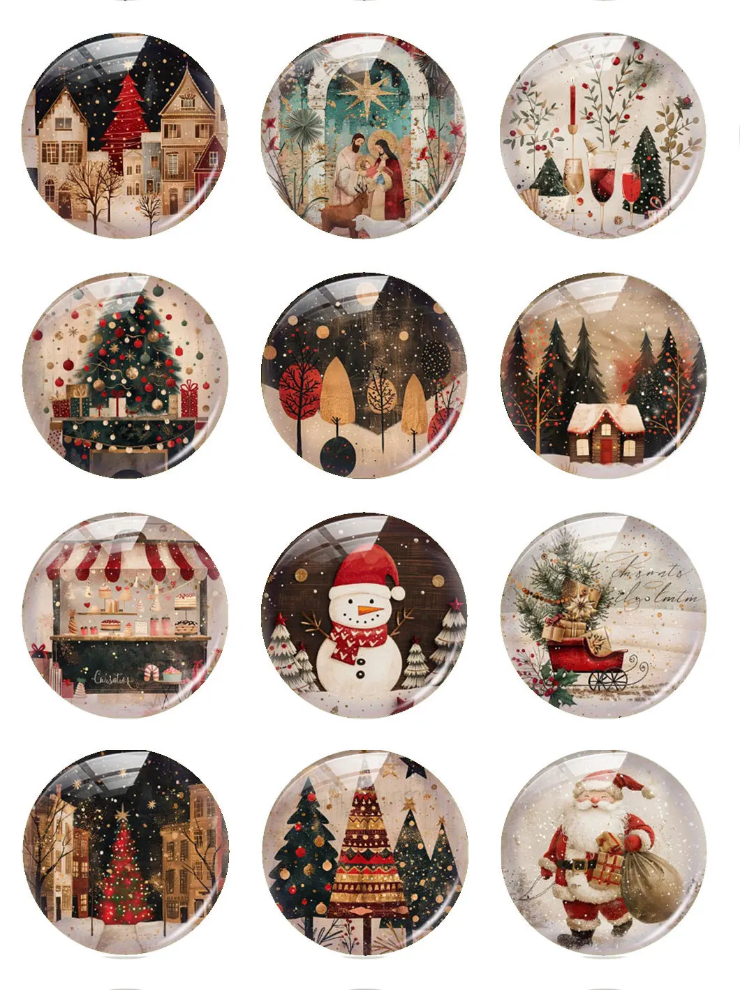 Рождественская елка ручной работы зимняя Санта Иисус снеговик колокольчики Фото