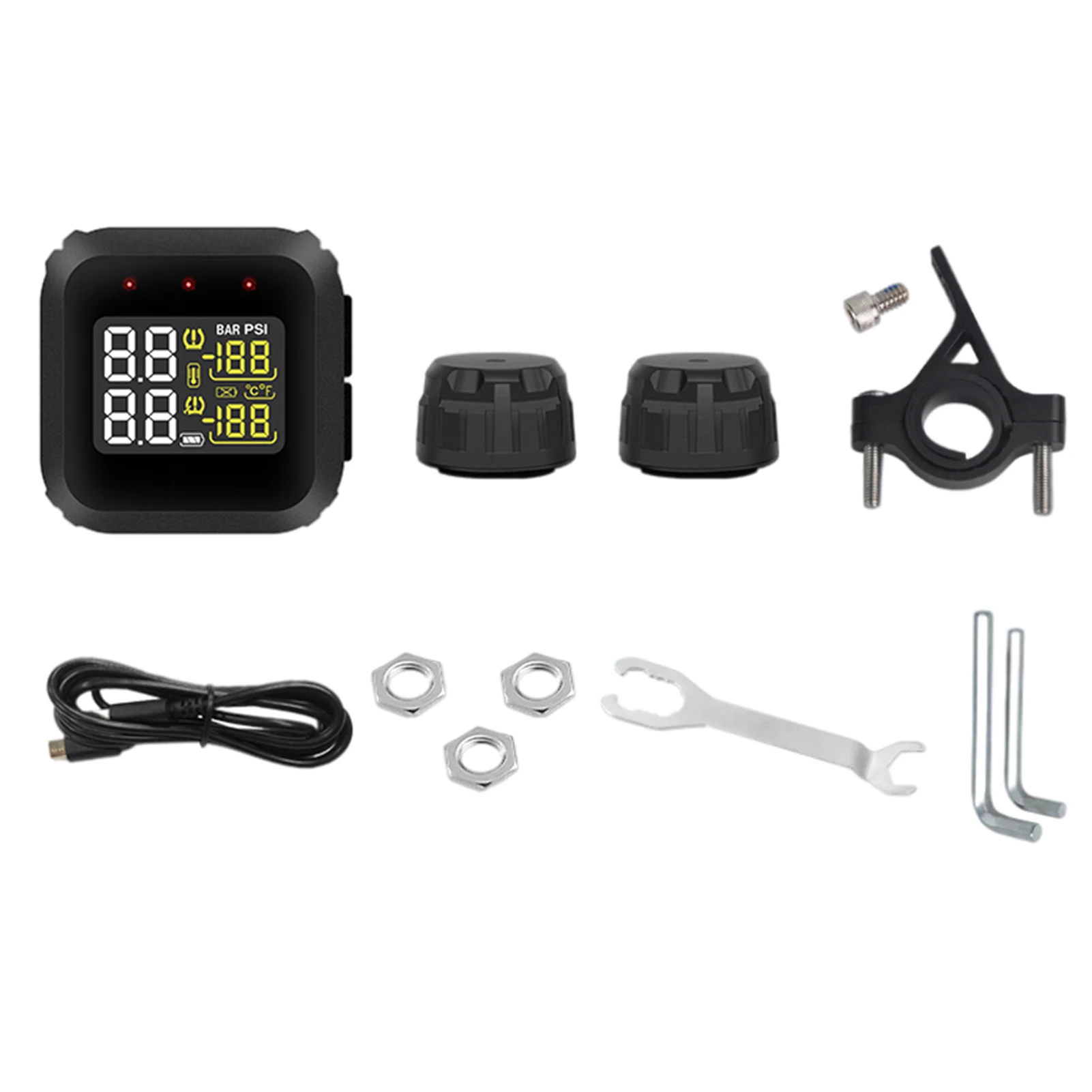 

Tire Pressure Monitoring System For Motorcycle Waterproof Sunscreen Driving Safety Protection Check Your Tire Pressure While