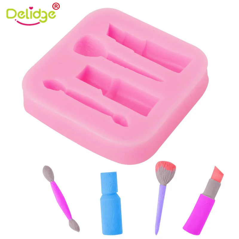 

Soft Food Grade Silicone Mold 3D Lipstick Fondant Chocolate Mould Soap Sugarcraft Tray for DIY Cake Decorating Tools