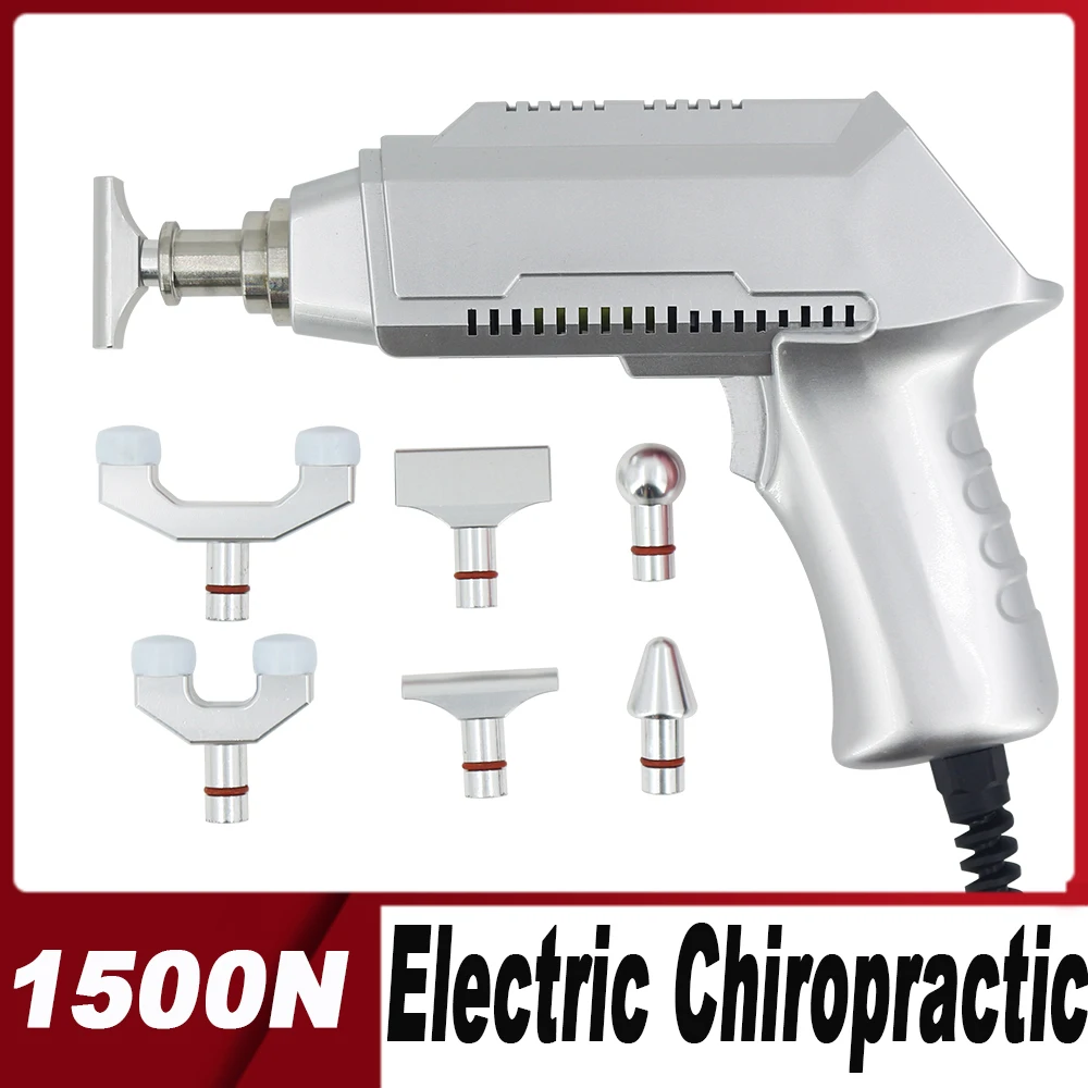 

New Spine Chiropractic Adjusting Tools 1500N Electric Intensity Therapy Relaxing Muscle Massage Gun For Shoulder And Neck Joints