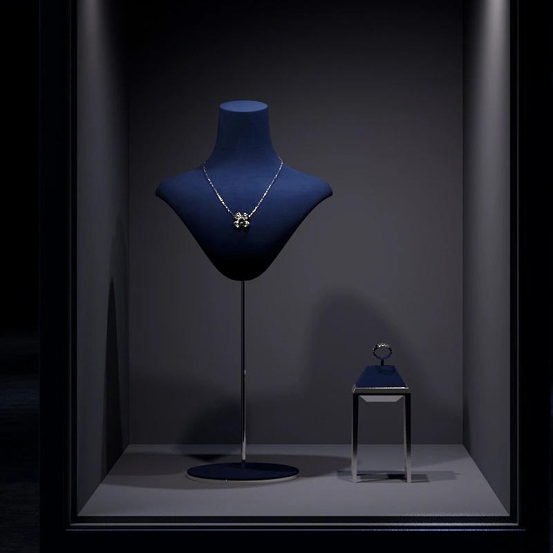 Металлическое ожерелье Superfiber подставка для демонстрации фигурка модель
