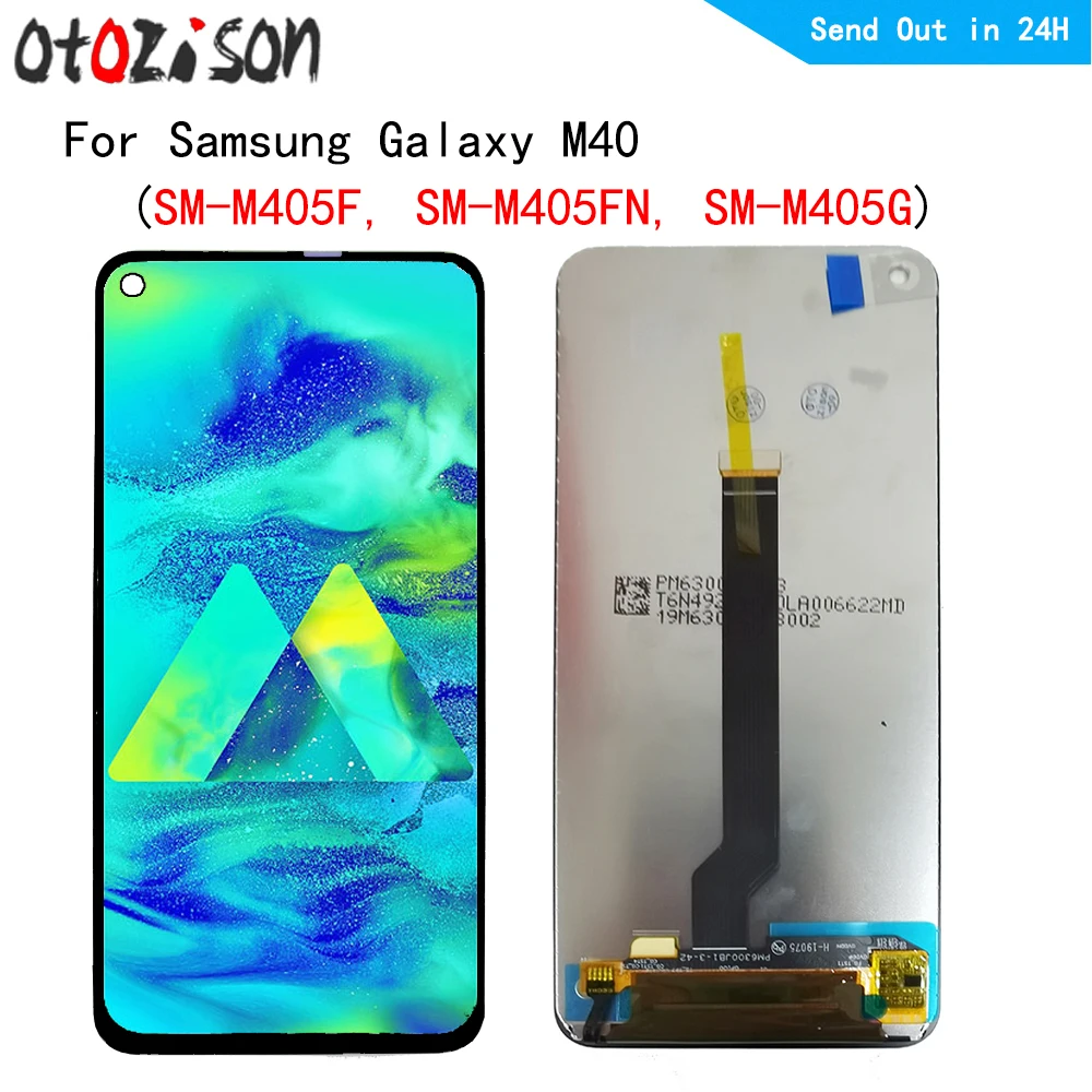 Экран 6,3 дюйма для Samsung Galaxy M40 SM-M405F, SM-M405FN, LCD дисплей, сенсорная панель, дигитайзер с рамкой в сборе