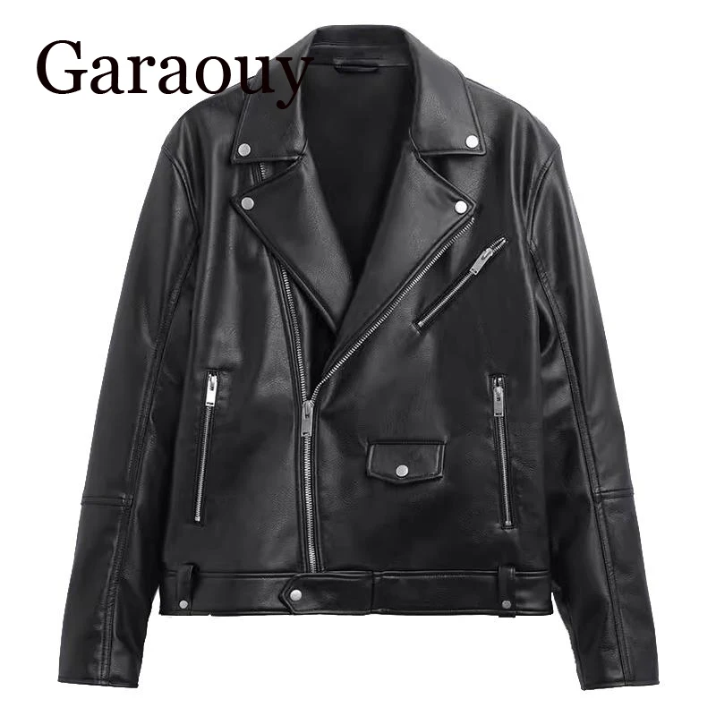 Мужская куртка из искусственной кожи оригинального качества на молнии