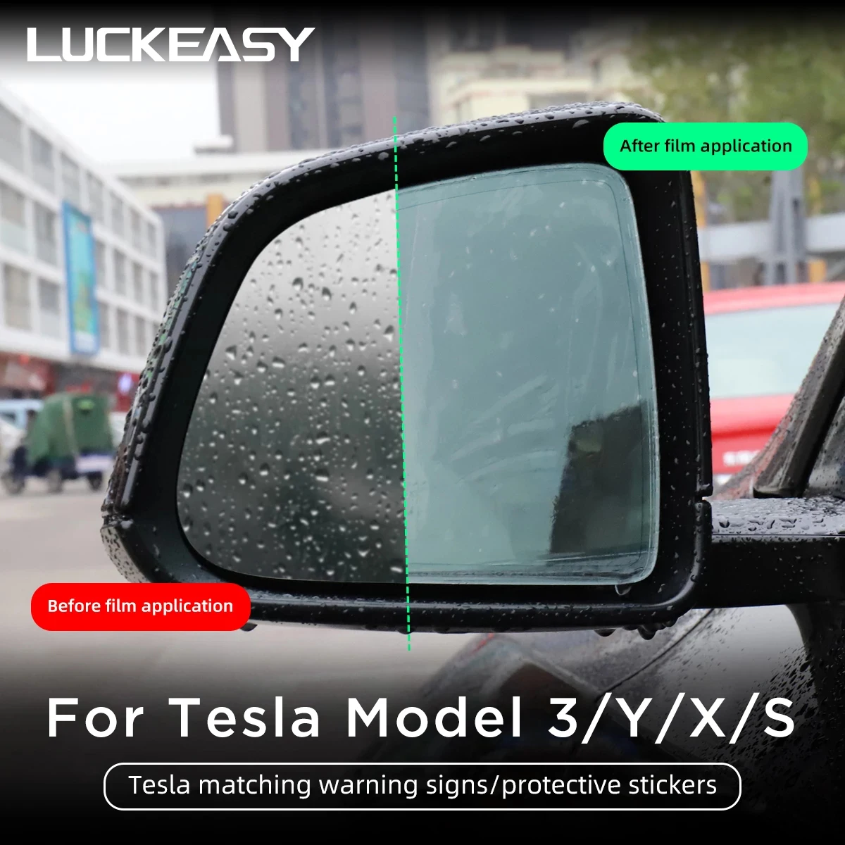 

For Tesla Model 3 Model Y X S 2017-2023 Car Side Rearview Mirror Waterproof Anti-Fog Film Side Window Glass Film model3 2021
