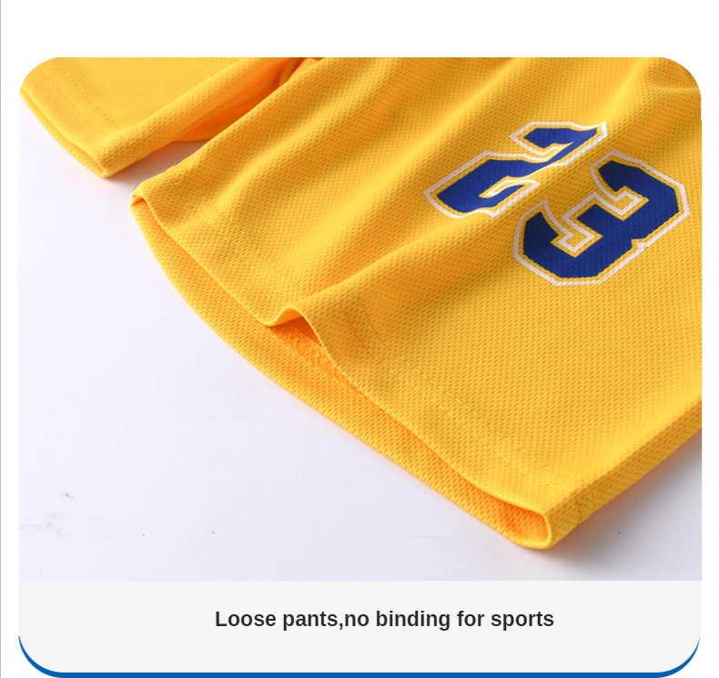 Children's Two-piece Suit for Boys Summer Sports Suit Kids Basketball Jersey