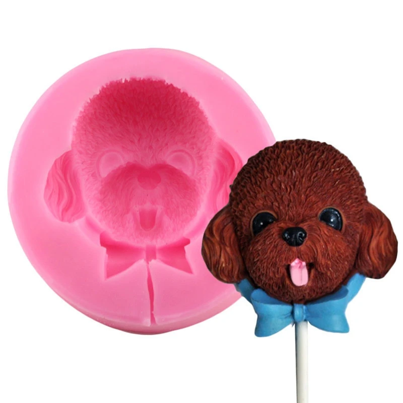 

Lollipop Mold Cookie Cutters Christmas Cute Teddy Puppy-Shape Baking Tool Gift