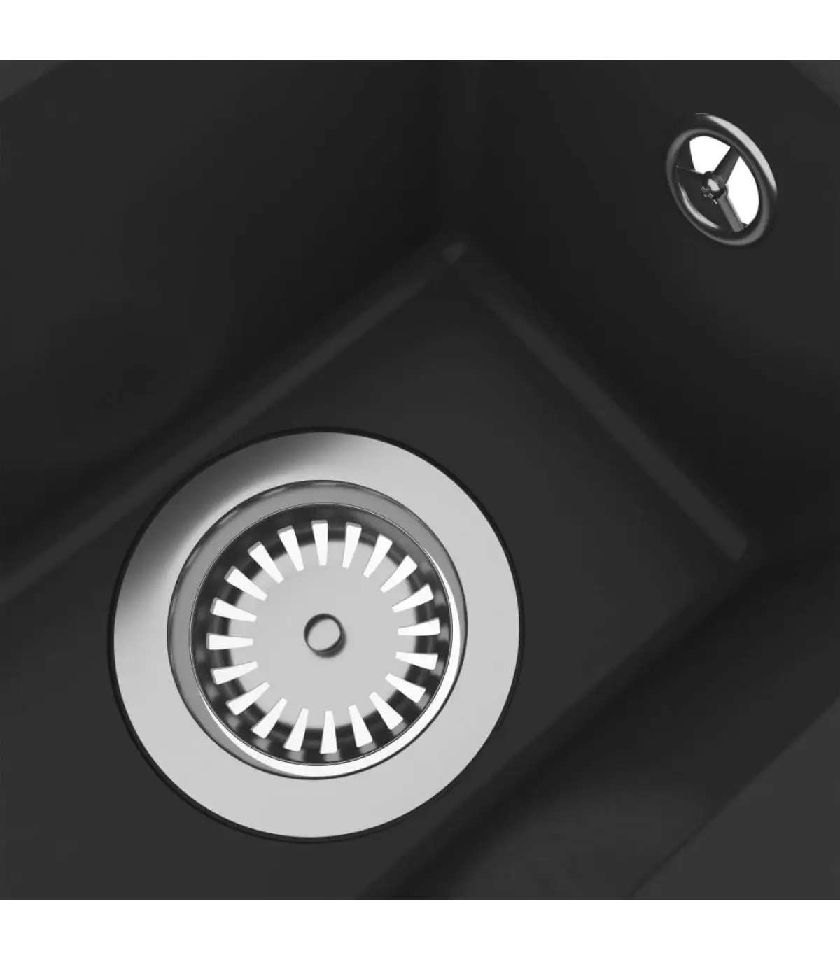 Black granite overflow kitchen sink | Обустройство дома