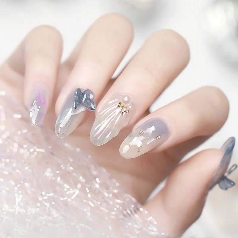 5 мл липкий гель Tranparent прозрачный цветной поставщик Алмазный толстый для ногтей