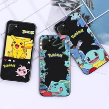 Pokémon Japanese Anime Phone Case For Funda iPhone 11 13 Pro Max 12 Mini X XR XS Max 6 6s 7 8 Plus Liquid Silicon Soft Celular