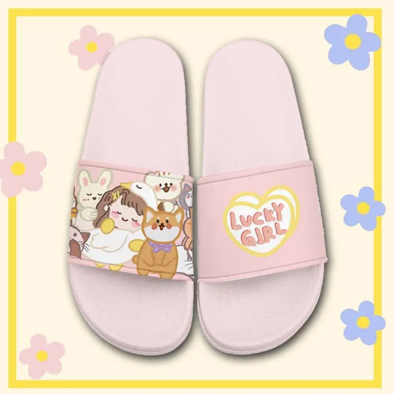 

Тапочки унисекс Нескользящие с аниме рисунком, домашние сандалии для косплея в японском стиле, для ванной комнаты, летние пляжные шлепанцы ...