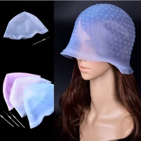 1pcs pro salon dye siliconen cap haarkleur coloring highlighting herbruikbare caps hoed frosting tipping verven kleur styling