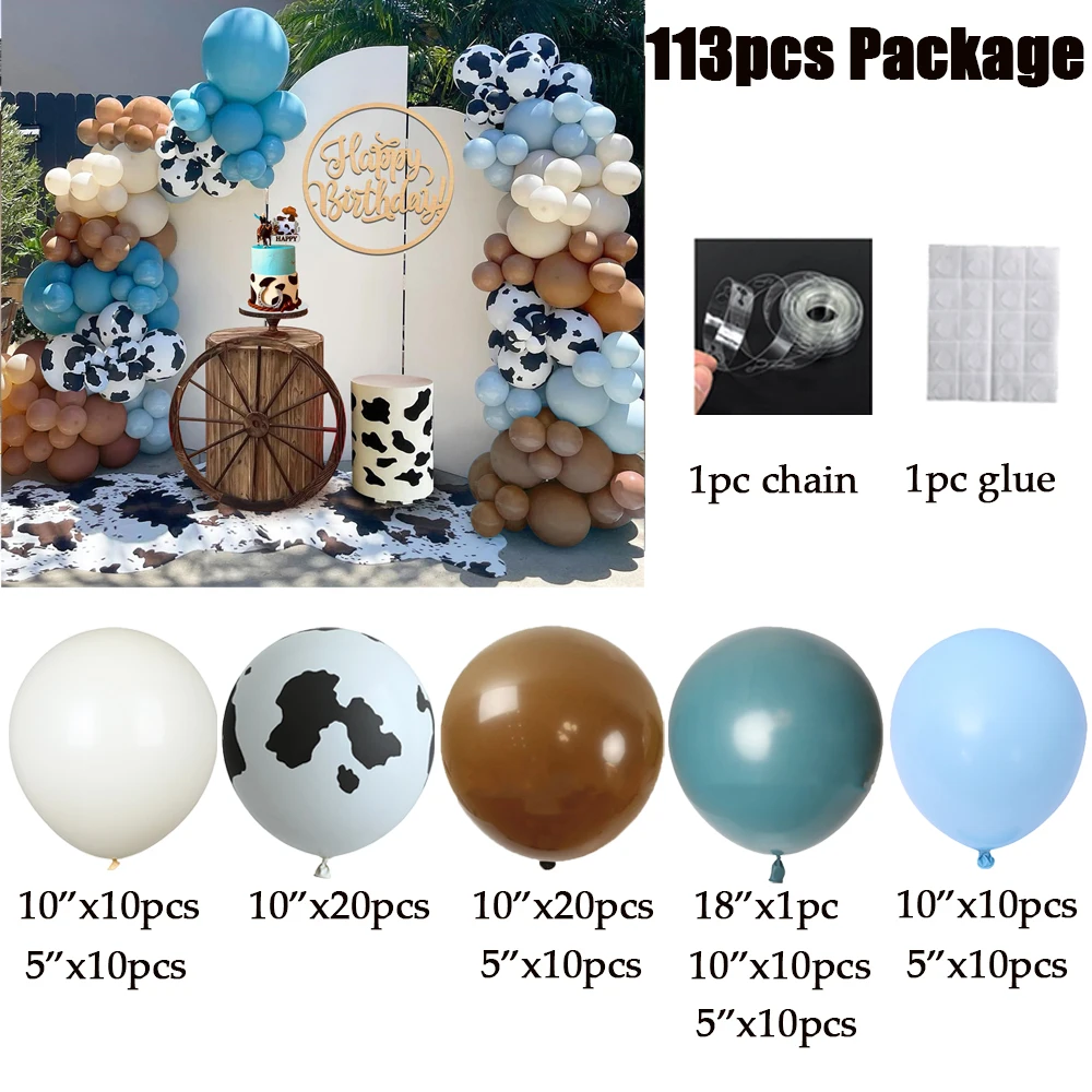 

Гирлянда из шаров "Корова" OLOEY для дня рождения