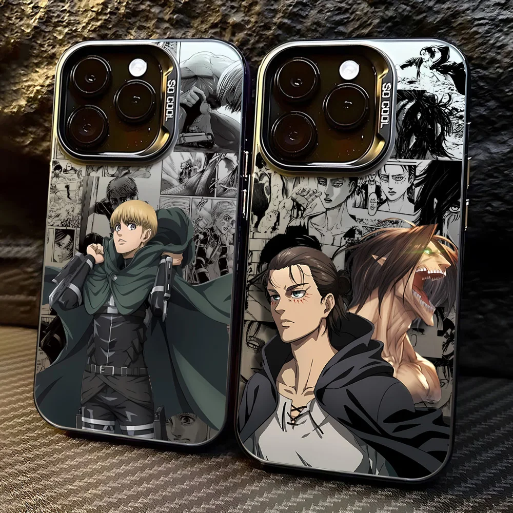 Горячий чехол для телефона с изображением аниме E-Eren Yeagers для IPhone 17 16e 16 15 14 13 12 11 Mini Pro Max X XR XSMAX 8 Air Plus Fall Matte Back Cover (art.: 3920d309df4fd) - 3920d309df4fd