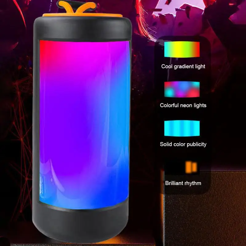 

Portable Music Sound Column Usb Subwoofer Hifi Sound Colorful Led Wireless Speaker High Volume Bluetooth Speaker Outdoor