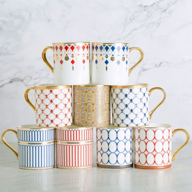 

Mosaic Nordic Ceramic Couple Mug Water Cup Afternoon Tea Coffee cup