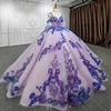 Quinceanera Dresses Ball Gown Vestidos De 15 Años Purple Beading Sweetheart Evening Party Dress 2022 Sequined DY9969 Bar Mitzv 3