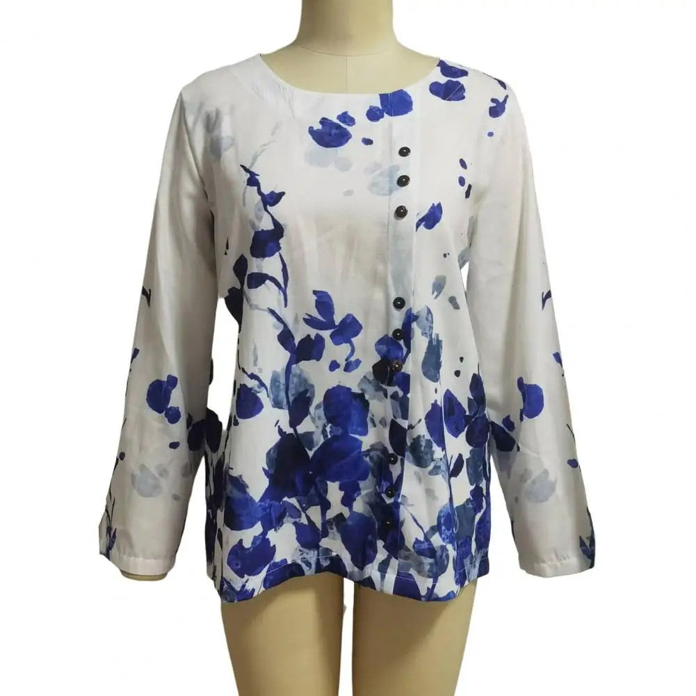 

Skin-touching Trendy Elegant Slim Casual Party Shirt Top Breathable Blouse Shirt Crew Neck Everyday Life
