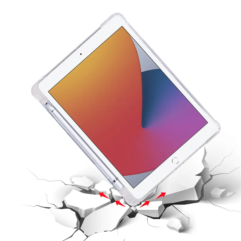 Смарт-чехол с подставкой для iPad 6 7 8 9 поколения 10 2 чехол 5 Air 1 3 4 держателем ручки |