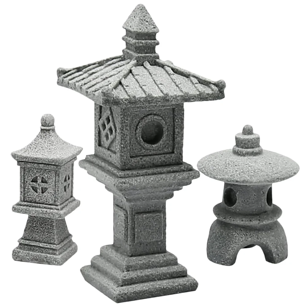 

Japanese Tower Light Decoration Mini Pagoda Garden Decorations Home Model Gardening Statue Landscape Outdoor Shape DIY Bonsai