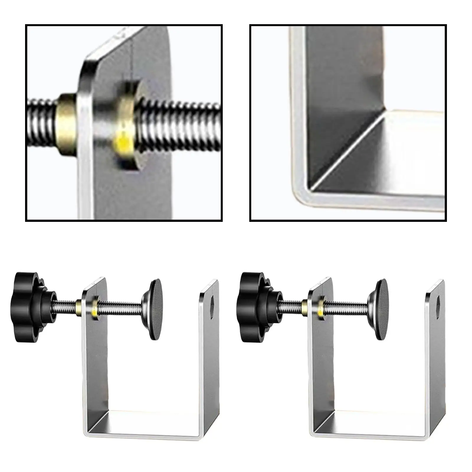 

2 Pieces Drawer Front Mounting Clamp Carpenter Hardware Front Installation Clips for Drawer