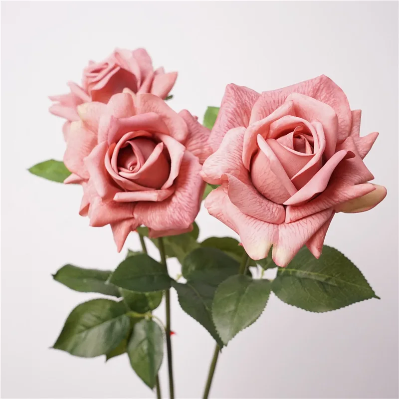 Премиум Real Touch Austin Rose Искусственный цветок с одним стеблем для свадьбы/домашнего декора Реалистичная искусственная роза с увлажняющей текстурой