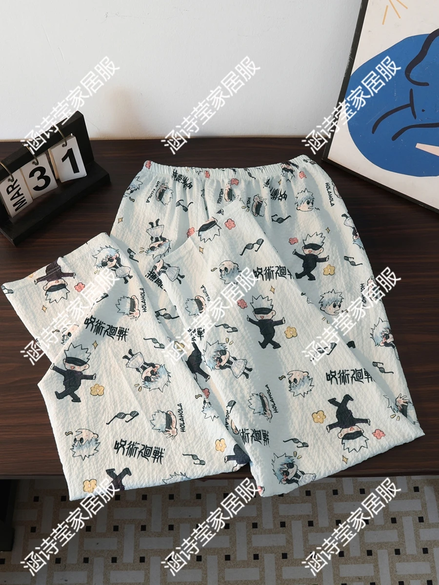 Одежда для отдыха Jujutsu Kaisen Satoru Gojo Косплей Мультфильм Аниме Пижамы Халат Emboitement