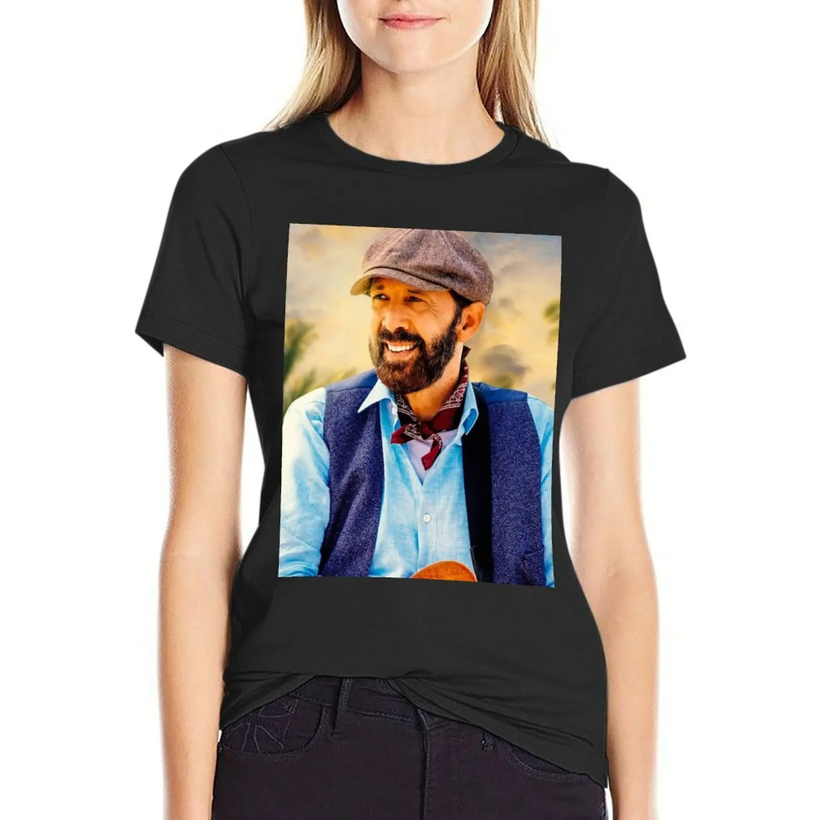 Постер Хуана Луиса Герра Футболка с принтом музыкального исполнителя футболка