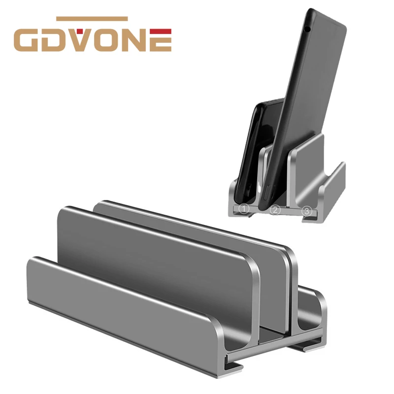 

Vertical Laptop Stand Holder Foldable Aluminum Notebook Stand Laptop Tablet Stand Support for Macbook Air Pro PC 17 Inch