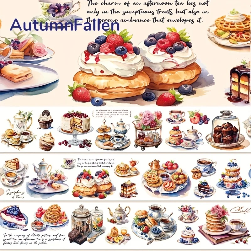 

Матовая лента для рисования десертов клубничный узор