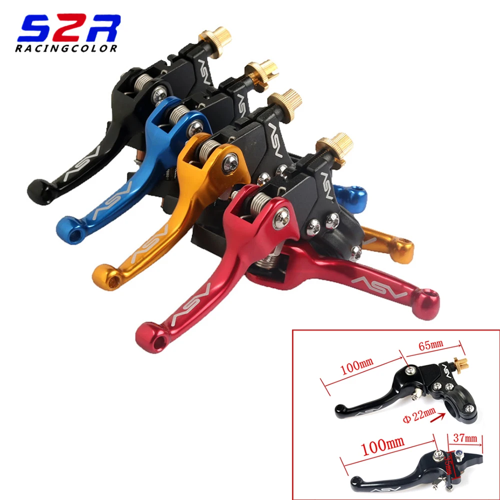 

Motorcycle Aluminum Folding ASV Universal Extendable Brake Clutch Levers 22mm for SDG YCF SSR CRF XR KLX Motocross Pit Dirt ATV