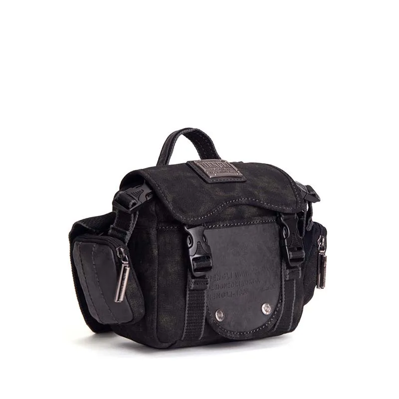 Сумка на плечо для мужчин в стиле ретро парусиновая сумочка-мессенджер через