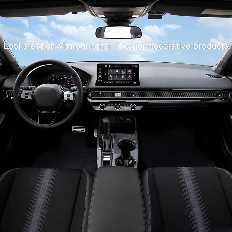 Предупреждающая наклейка для автомобиля Honda Civic 11 поколения 2022 2023 алюминиевый