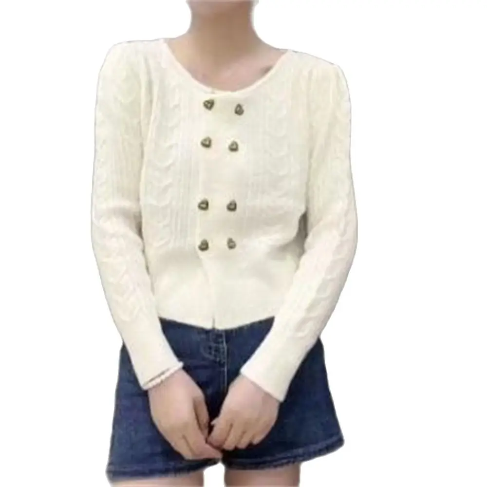 

Women's Retro O Neck Knitted Cardigan Chic Sweater Coat Basic Sweater Harajuku Style Simple Korean Fashion Autumn Winter