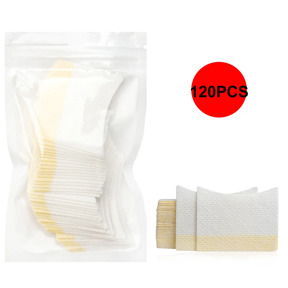 

Disposable Cotton Eyelashes Patch Sticker For Removing Under Eye Pads Patches For Makeup Extension Tool 120 PCS