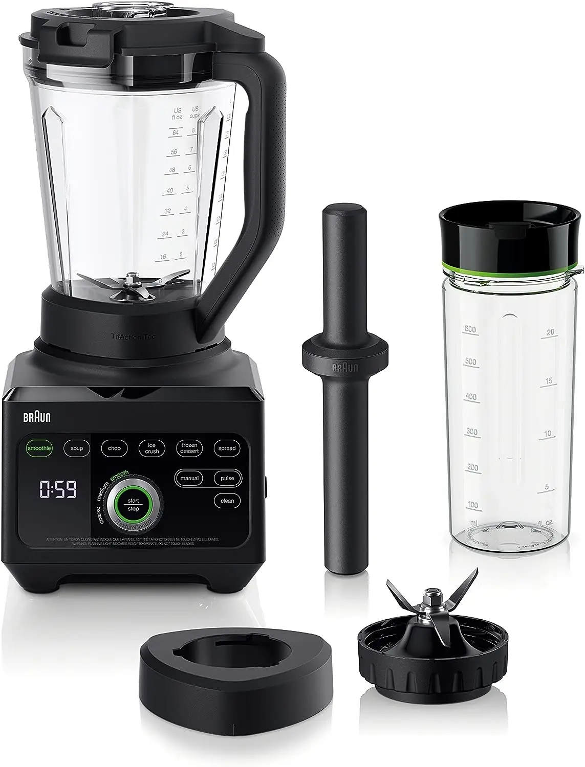 

TriForce Power Blender with Smoothie2Go, Black