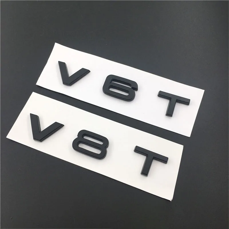 Стайлинг автомобиля 3D металлический V6T V8T V6 V8 T боковой корпус крыльев значок на