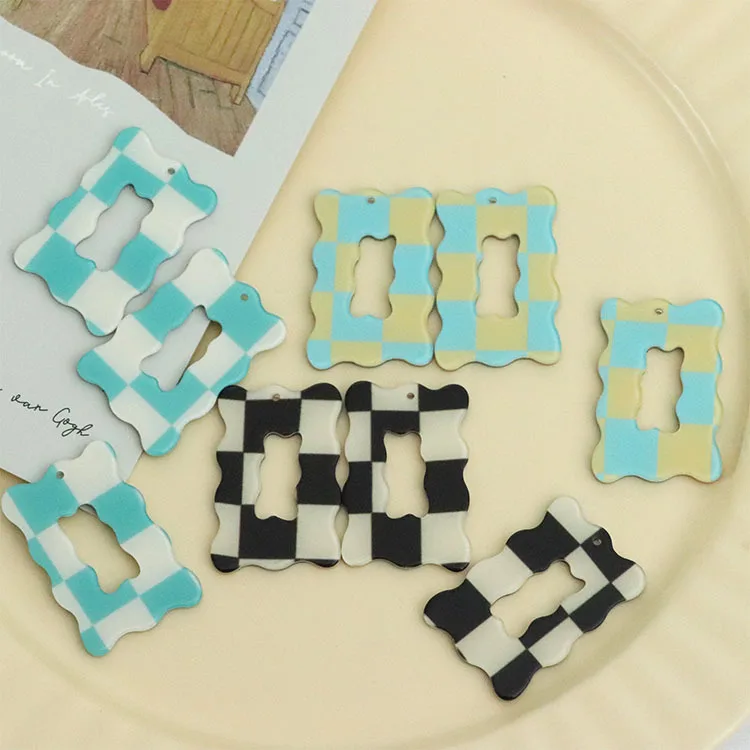 

10 шт., прямоугольные подвески для сережек, 24 х36 мм