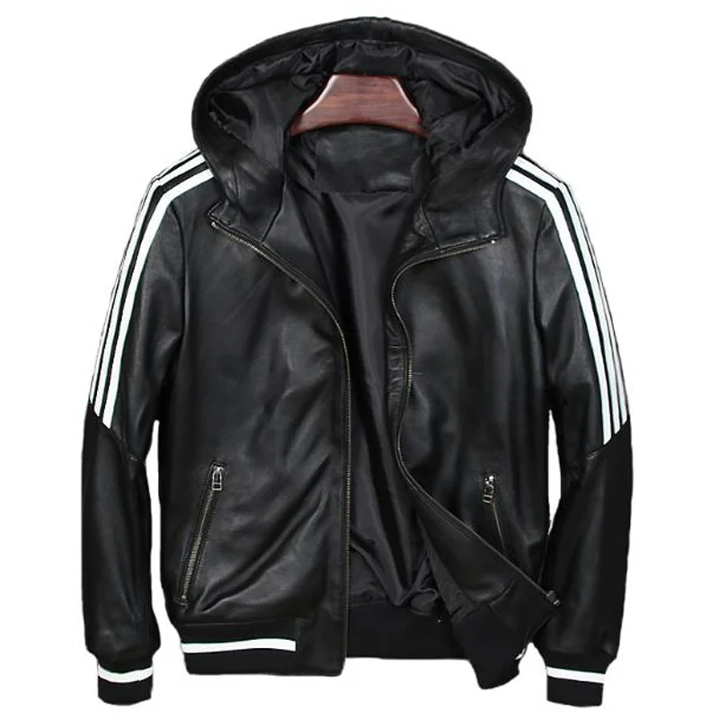 Красивые мужские пальто из овчины кожаные куртки индивидуальная мужская куртка