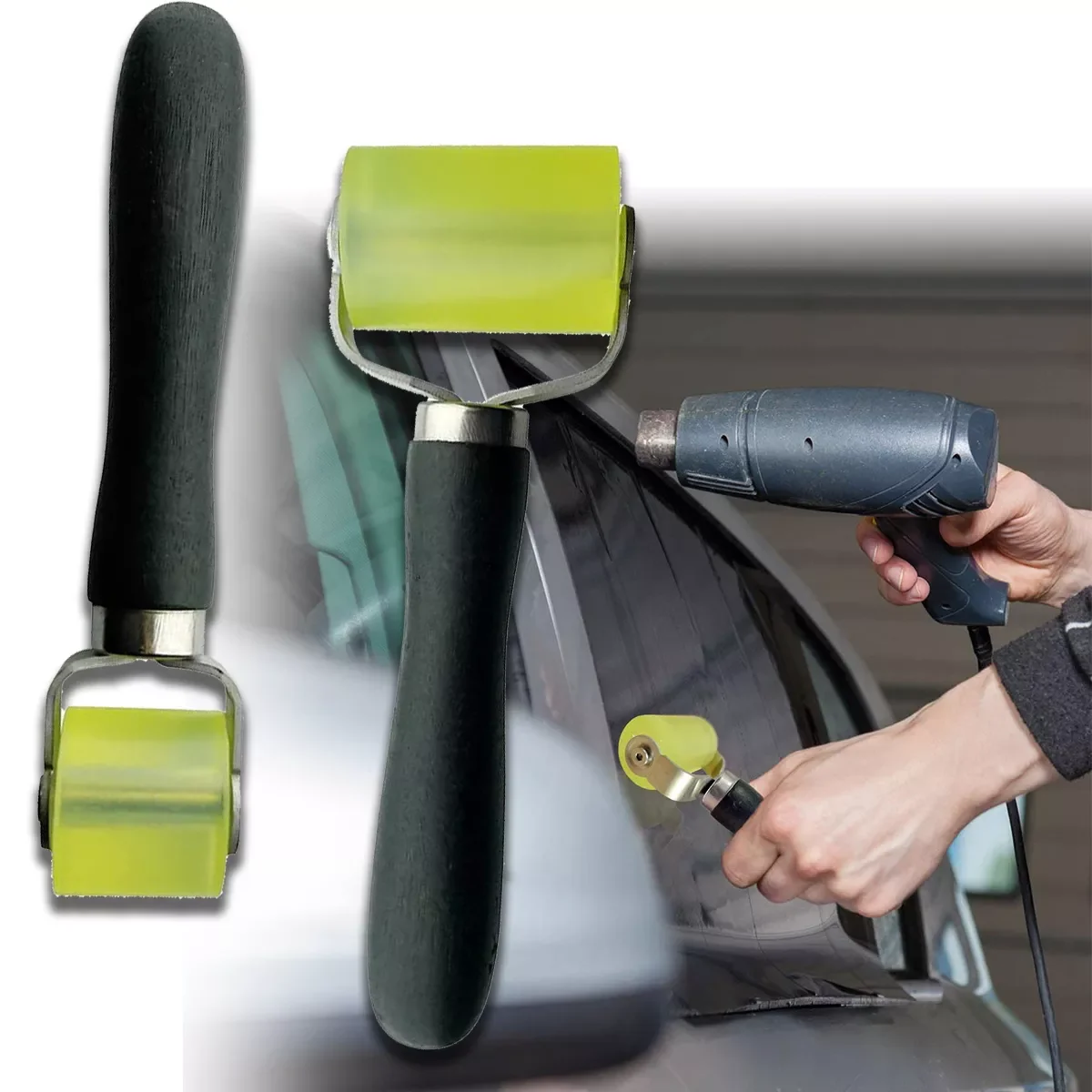 

Car Soundproofing Pressure Roller Tool Sound Deadening Tool Application Rubber Roller Black Useful Durable Drop Shipping