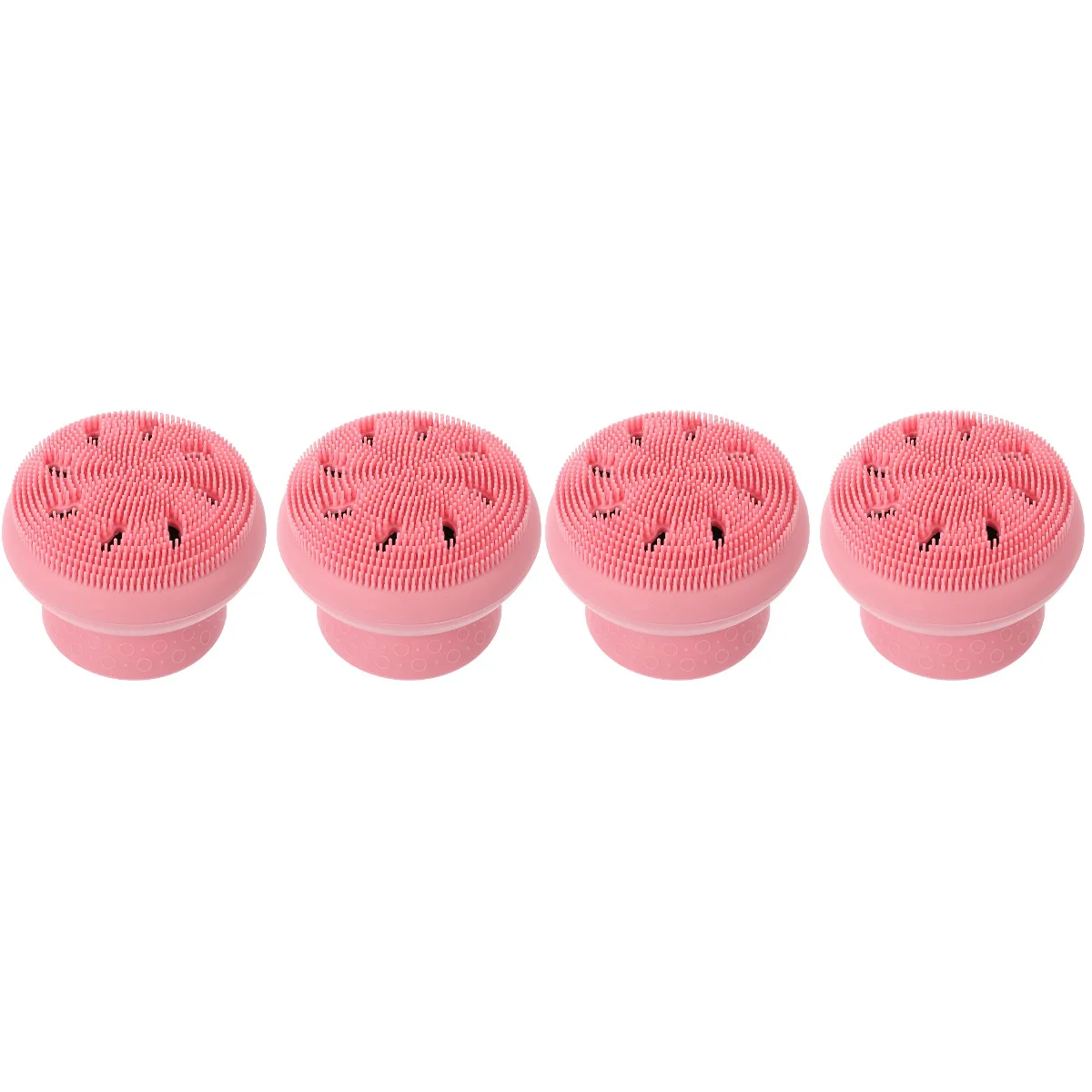 

4 pcs Silicone Baby Brushes Wear-resistant Silicone Scrubbers Household Bath Scrubbers
