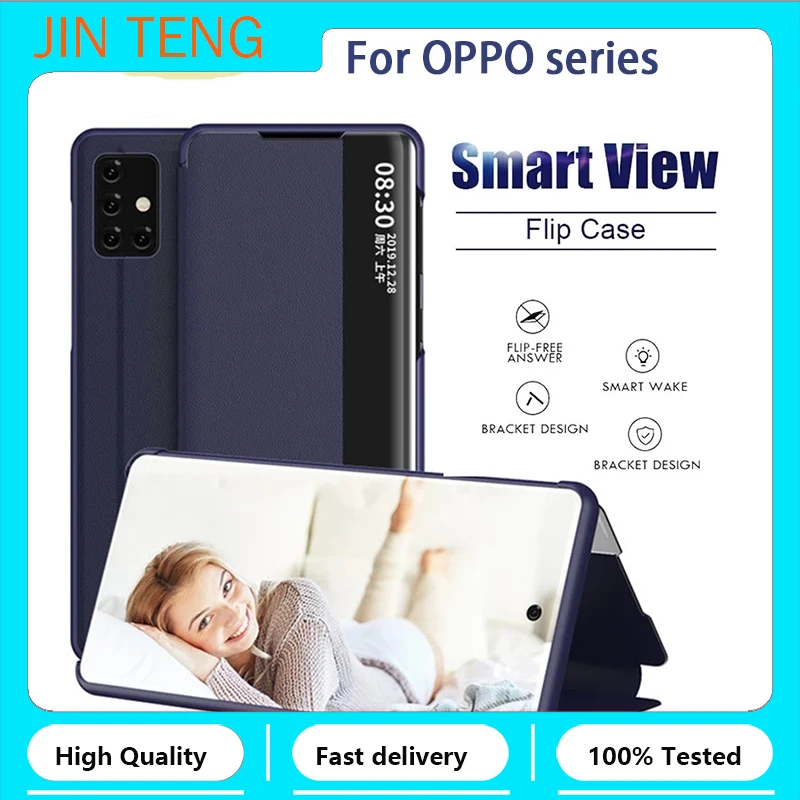 

Case For OPPO A7 A5S A31 A8 A9 A5 F11 Reno 2F RealmeX2 Pro Z1Pro Leather Magnetic Smartphone Case Stand Flip Case