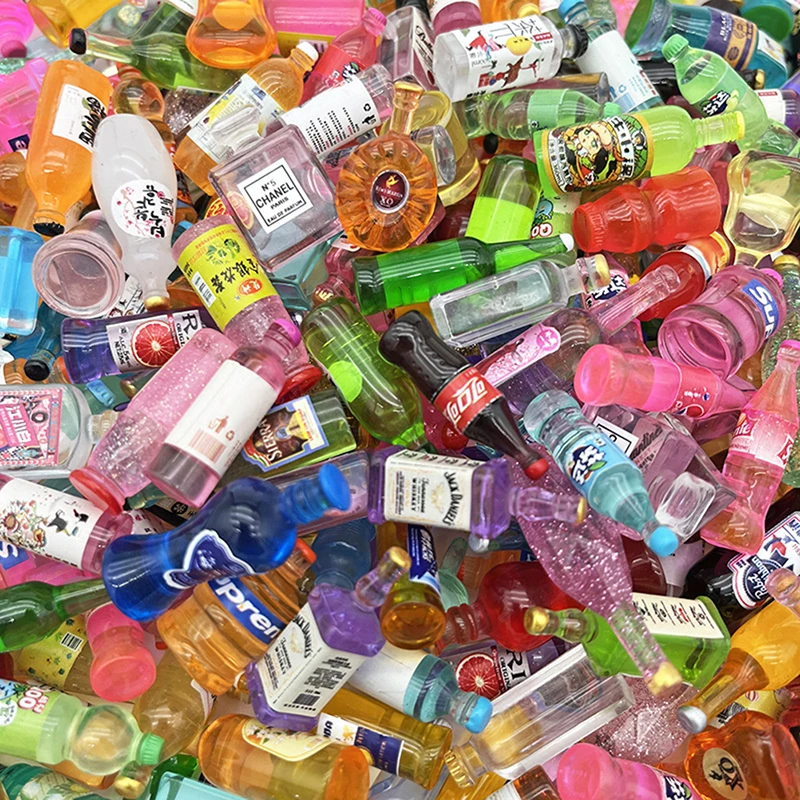 

10Pcs Doll house home furnishing mini small bottles model Shooting scene props random delivery