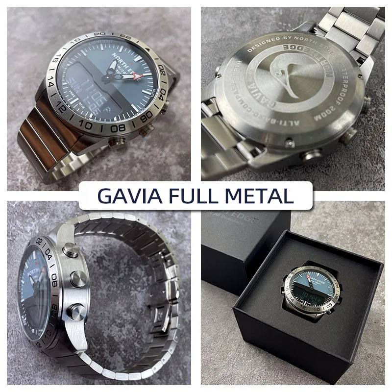 Мужчины Dive Спортивные Цифровые часы Мужские Часы Военная Армия Люкс Full Steel Бизнес Водонепроницаемый 100 м Высотомер Ком (art.: 7aa4d084a) - 7aa4d084a