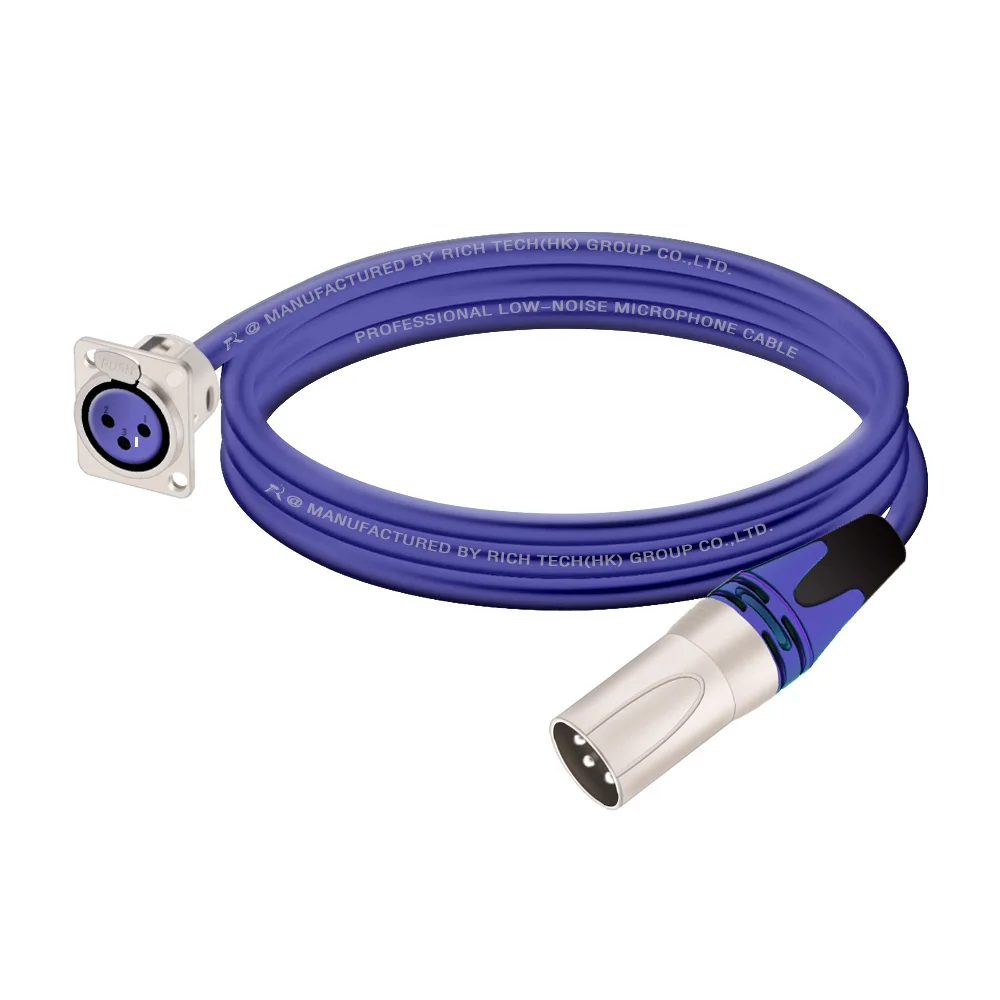 3Pin XLR M/F к D-образному F/M Кабельный разъем с панельным креплением Проходная