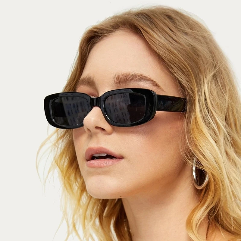 Square Sunglasses Women Rectangle Luxury Brand Designer Sun Glasses For Female Gradient Clear Small Lens Uni Oculos De Sol