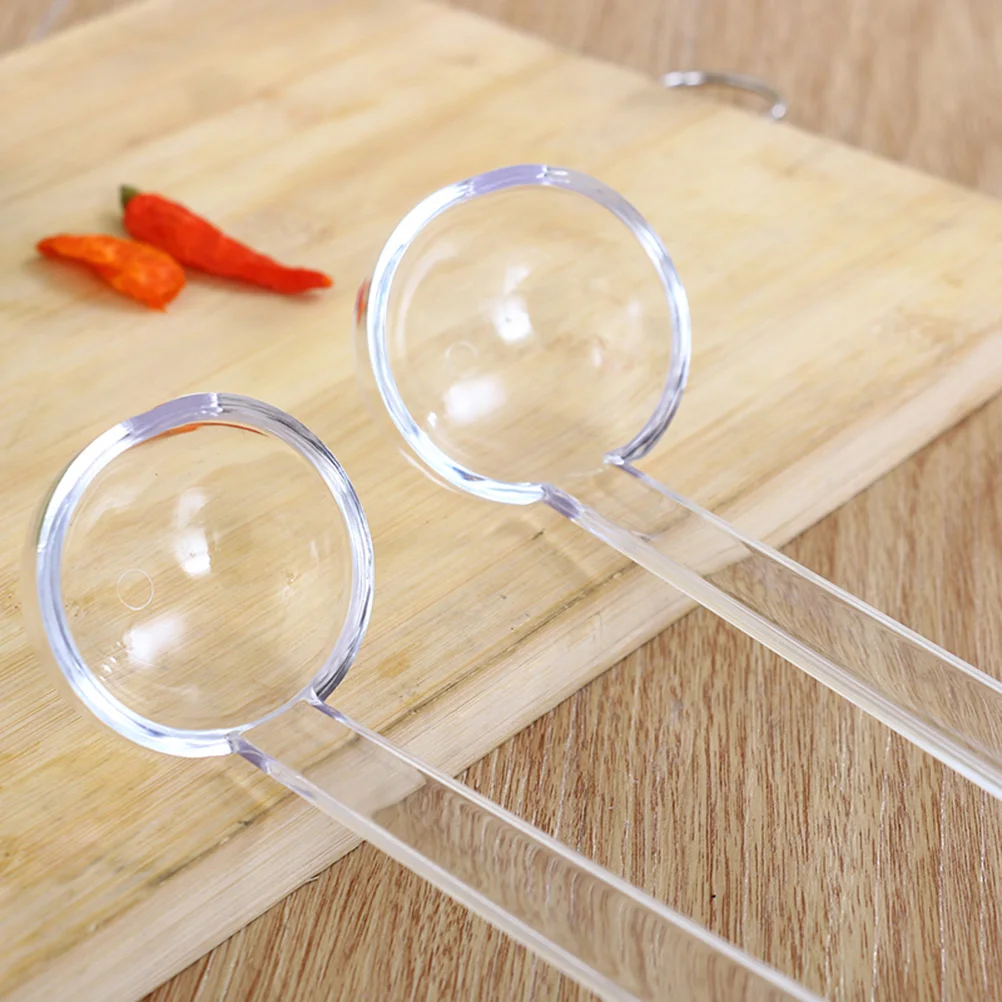 3 шт. пластиковый дырокол сервировочный половник прозрачный жесткий акриловый